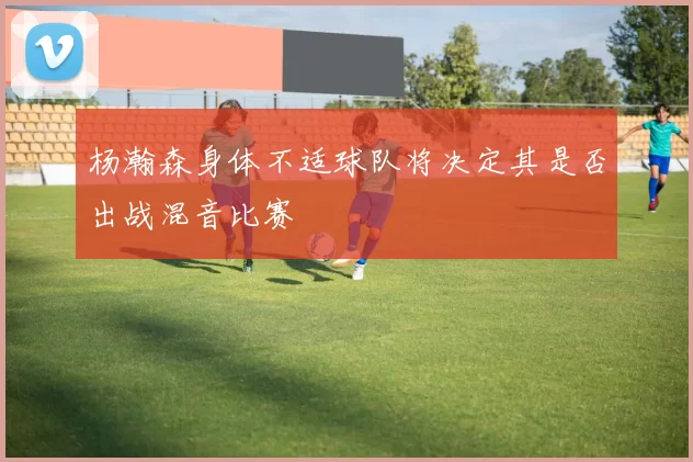杨瀚森身体不适球队将决定其是否出战混音比赛