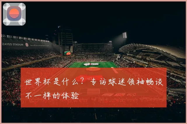 世界杯是什么？专访球迷领袖畅谈不一样的体验