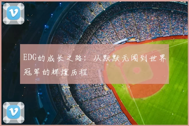 EDG的成长之路:从默默无闻到世界冠军的辉煌历程