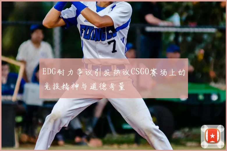 EDG耐力争议引发热议CSGO赛场上的竞技精神与道德考量